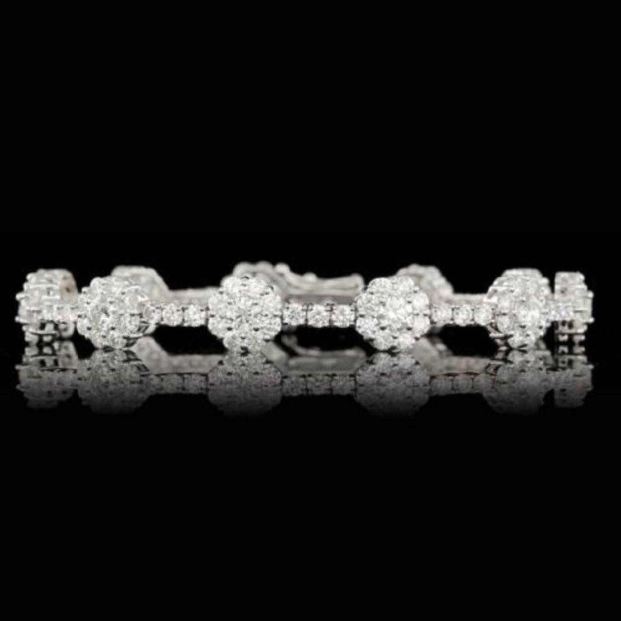 18k White Gold 9.38ct Diamond Bracelet