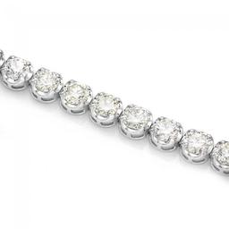 18K White Gold and 8.86ct Diamond Bracelet