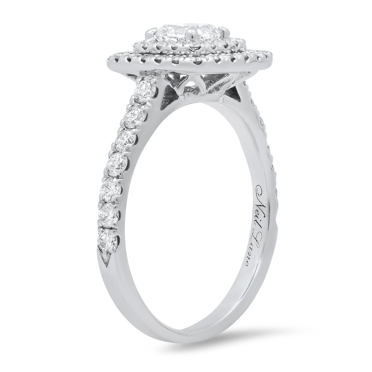 14K White Gold Setting with 0.44ct Center and 1.09tcw Diamond Neil Lane" Designor Ladies Ring"