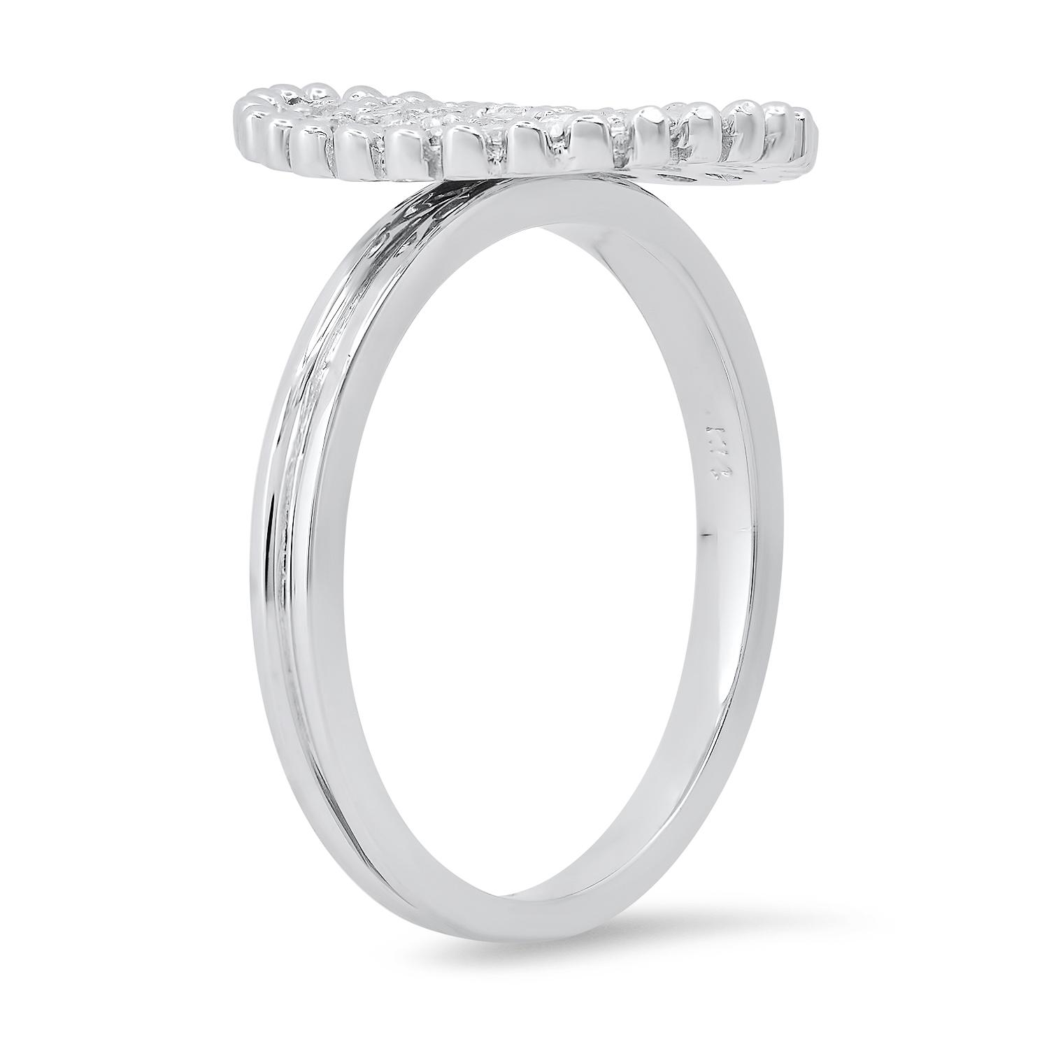 14K White Gold Setting with 1.38ct Diamond Ladies Ring