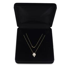 14K Yellow Gold Setting with One 8.3mm Akoyo Pearl and 1.00tcw Diamond Pendant