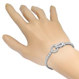 18K White Gold Setting with 2.70ct Diamond Ladies Bracelet