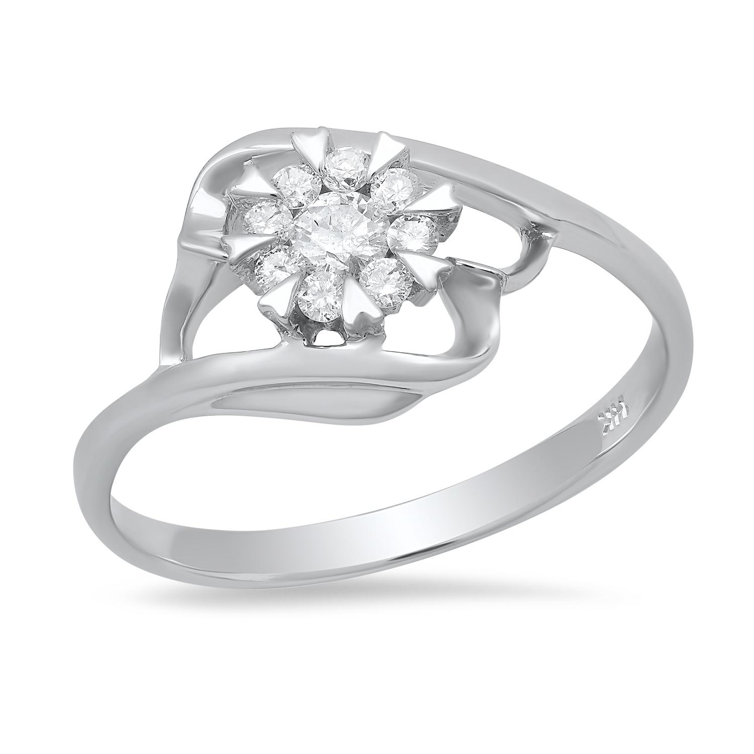 14K White Gold Setting with 0.23ct Diamond Ladies Ring