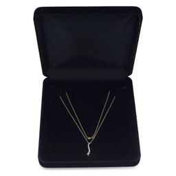 10K Yellow Gold Setting with 14K Yellow Gold Chain and 0.36ct Diamond Pendant