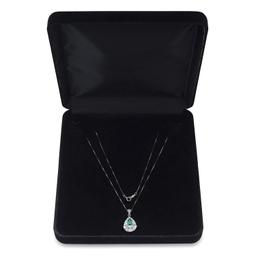 Platinum and 10K White Gold Setting with 1.41ct Emerald and 0.86ct Diamond Pendant