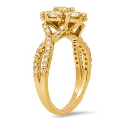 14K Yellow Gold Setting with 2.38ct Diamond Ring
