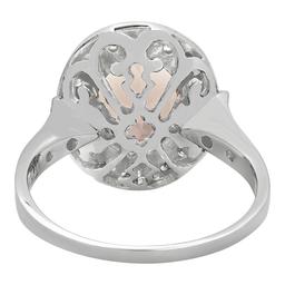 14k White Gold 2.68ct Morganite 0.56ct Diamond Ring