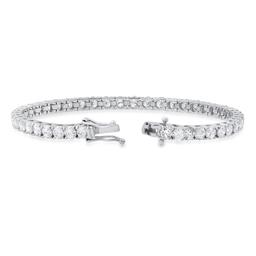 18K White Gold Setting with 9.32ct Diamond Bracelet