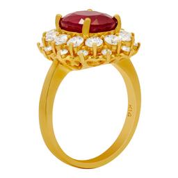 14k Yellow Gold 4.86ct Ruby 1.56ct Diamond Ring