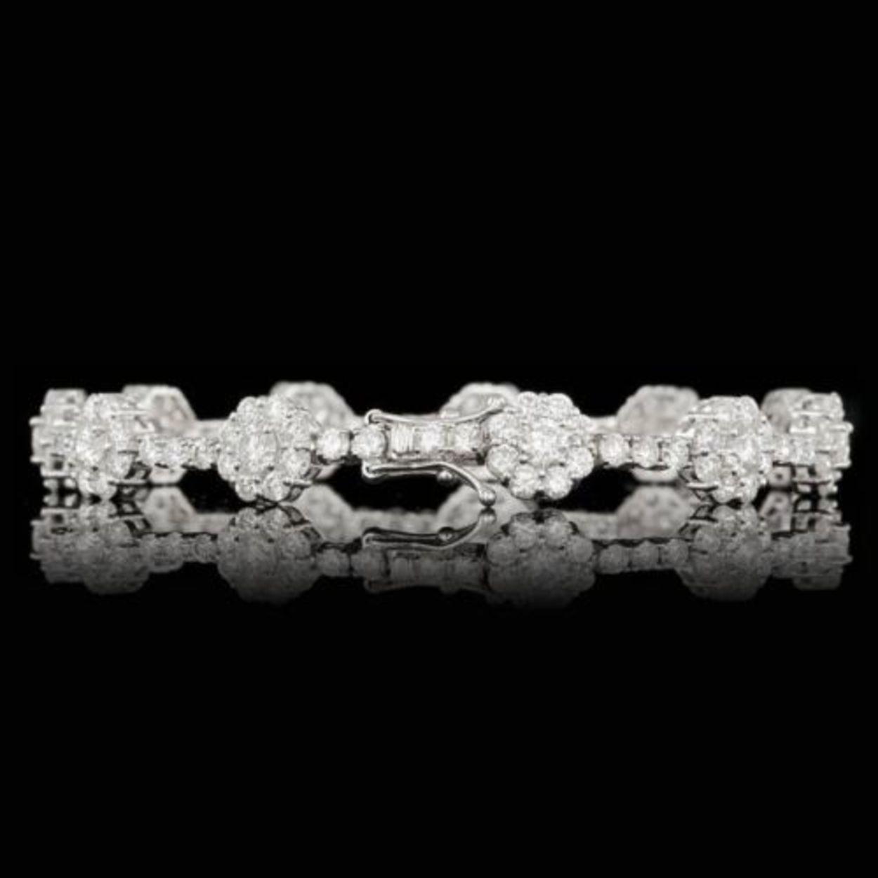 18k White Gold 9.38ct Diamond Bracelet