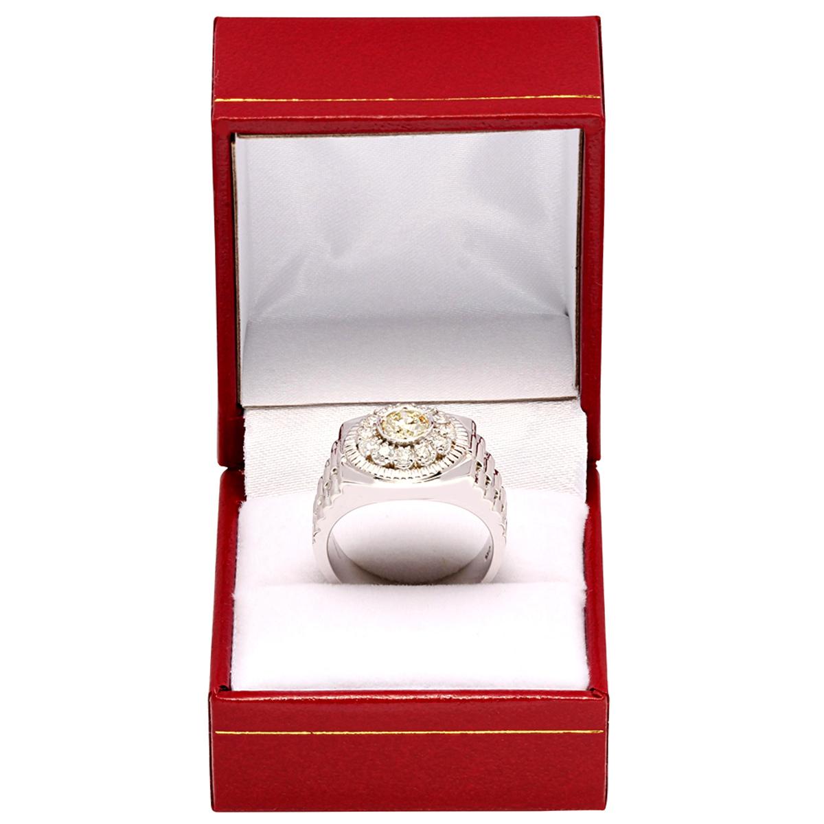 14k White Gold 0.66ct & 0.57ct Diamond Ring