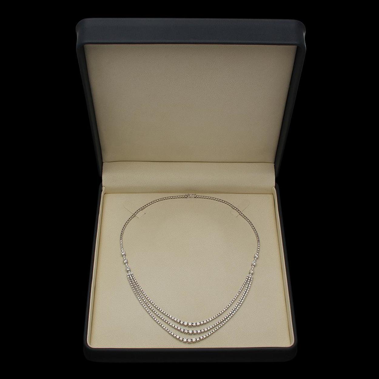 14K Gold 11.98ct Diamond Necklace