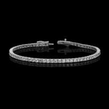 14k White Gold 4.08ct Diamond Bracelet