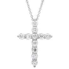 14K White Gold and 1.05ct Diamond Pendant