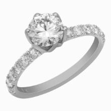 14k White Gold 1.05ct Diamond Ring