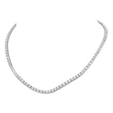 18K White Gold and 21.75ct Diamond Necklace