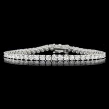 18K White Gold and 5.65ct Diamond Bracelet