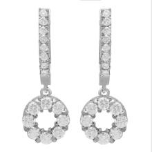 14k White Gold 1.79ct Diamond Earrings