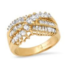 14K Yellow Gold Setting with 1.2ct Diamond Ladies Ring