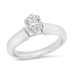 Platinum Setting with 0.52ct Diamond Ladies Ring