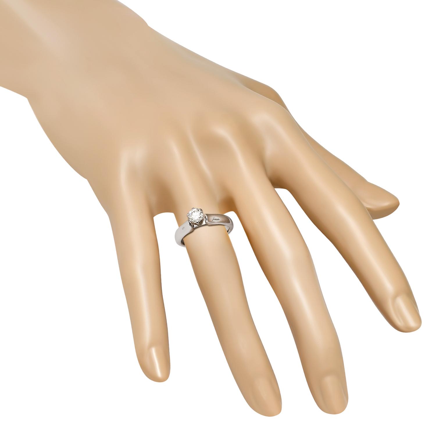 Platinum Setting with 0.52ct Diamond Ladies Ring