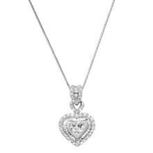 18K White Gold Setting with 2.50ct Diamond Ladies Pendant