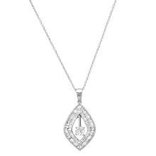18K White Gold Setting with 2.0ct Diamond Ladies Pendant