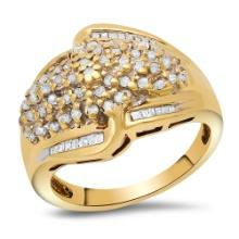 10K Yellow Gold Setting with 0.62ct Diamond Ladies Ring