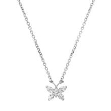 18K White Gold Setting with 1.05ct Diamond Ladies Butterfly" Pendant"