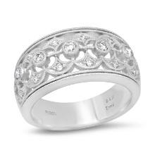 Platinum Setting with 0.30ct Diamond Ladies Band