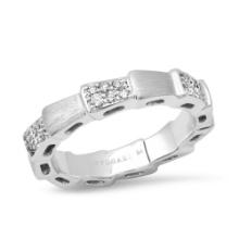 18K White Gold Setting with 0.40ct Diamond Ladies Band