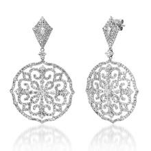 18K White Gold Setting with 5.24ct Diamond Earrings