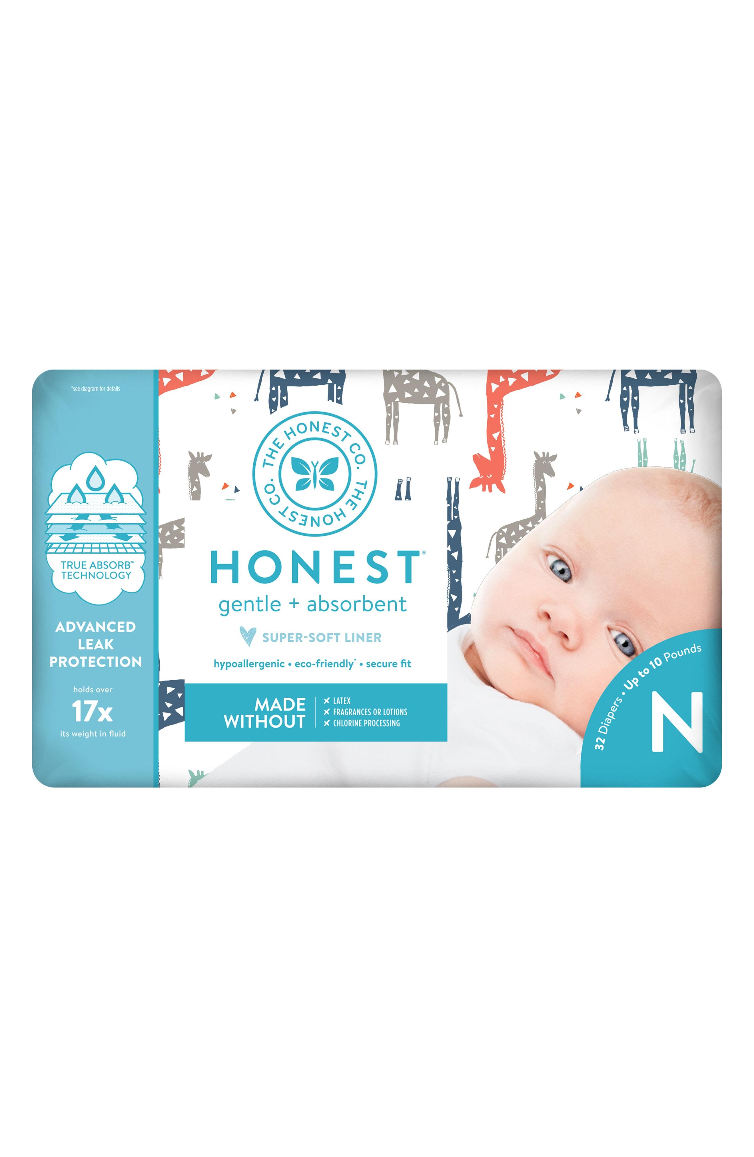 The Honest Company Diapers, Size Newborn, 32 Count, Retail $15.00