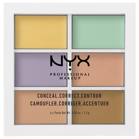 NYX Professional Makeup Concealer Makeup Color Correcting Palette, 9.0 G NUDE, Retail $12.00