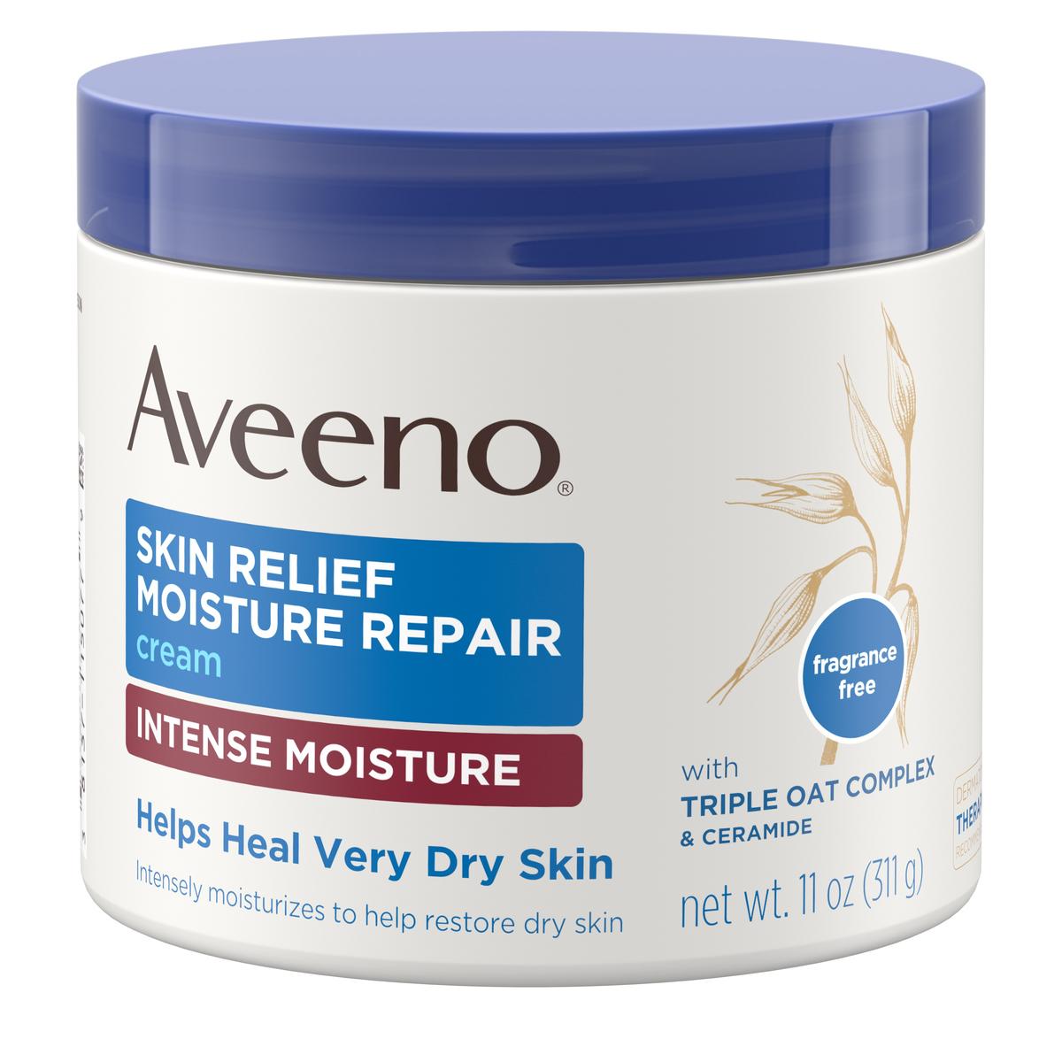 Aveeno, Skin Relief Moisture Repair Cream, Fragrance Free, 11 Oz (311 G), Retail $15.00