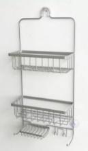 Bathroom Shower Caddy, Brushed Nickel, Retail $16.00