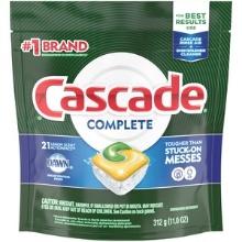 Cascade Complete ActionPacs, Dishwasher Detergent Pods, Lemon - 21 Ct, Retail $20.00