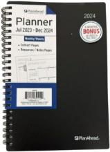 PlanAhead 2023-2024  Academic Weekly & Monthly Planner, 8.1" x 5.5" (Medium), (Black), Retail $17.00