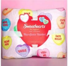 Hearts Valentine's Microfleece Blanket, 50 x 60, Retail $30.00