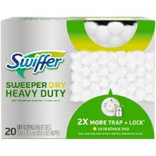 Swiffer Sweeper, Dry, Heavy Duty, 4pack/20count, Retail $10.00