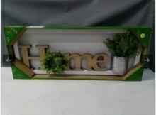 Pre-Lit "Home" Sign Décor, 36" Wide