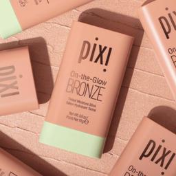 Pixi On-the-Glow Bronze 19g: Tinted Moisture Bronzer Stick for Cheeks & Lips, Paraben-Free