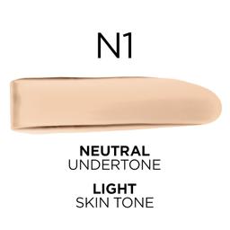L'Oreal Paris True Match Foundation, Medium Coverage, N1 Light, 1 Fl Oz