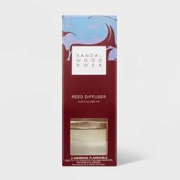 120ml Glass Reed Diffuser Sandalwood Rose Burgundy