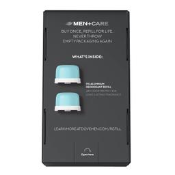 Dove Men+Care Deodorant Refill 0% Aluminum Clean Touch, Aluminum Free, 1.13 oz (Pack of 2)