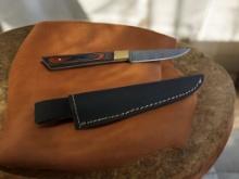 Damascus Handmade Knife with Sheath