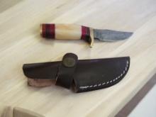 Damascus Handmade Knife with Sheath