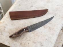 Damascus Handmade Knife with Sheath