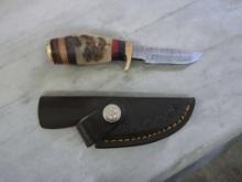 Damascus Handmade Knife with Sheath