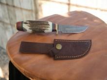 Damascus Handmade Knife with Sheath